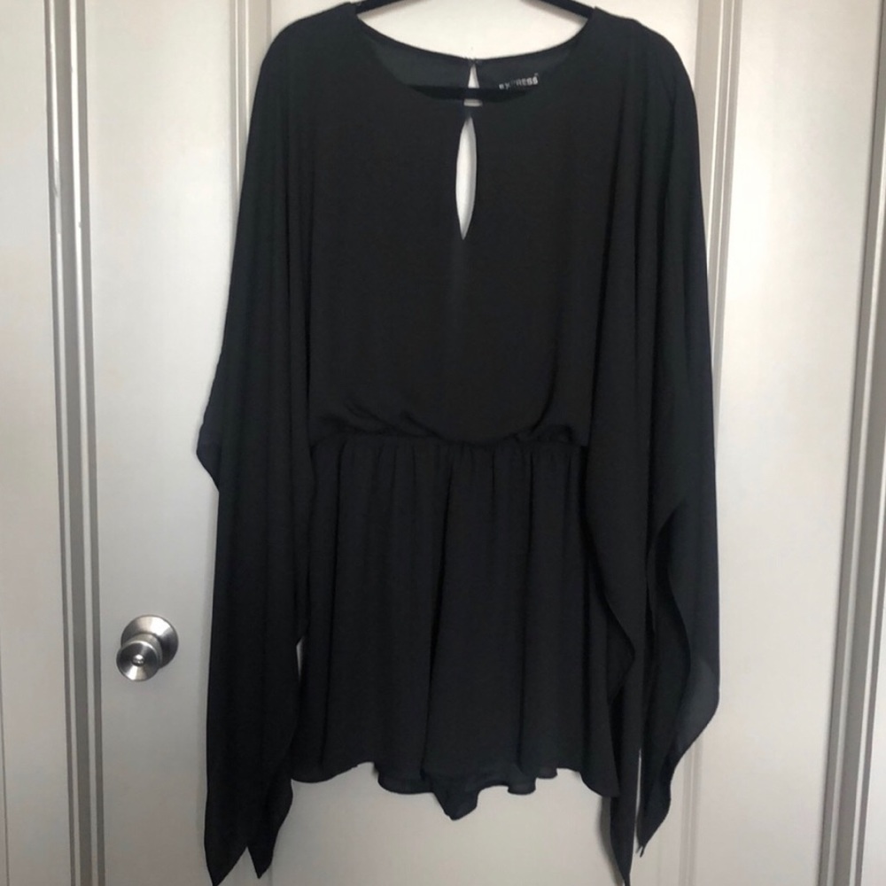 Black Kimono Express Romper